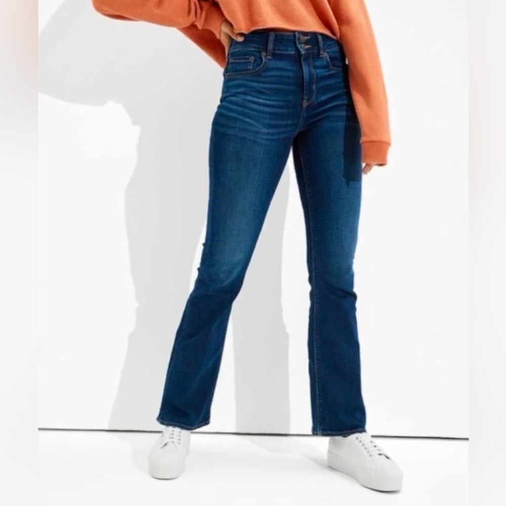 American Eagle Hi-Rise‎ Artist Flare Sz 6 R Regular Hippie